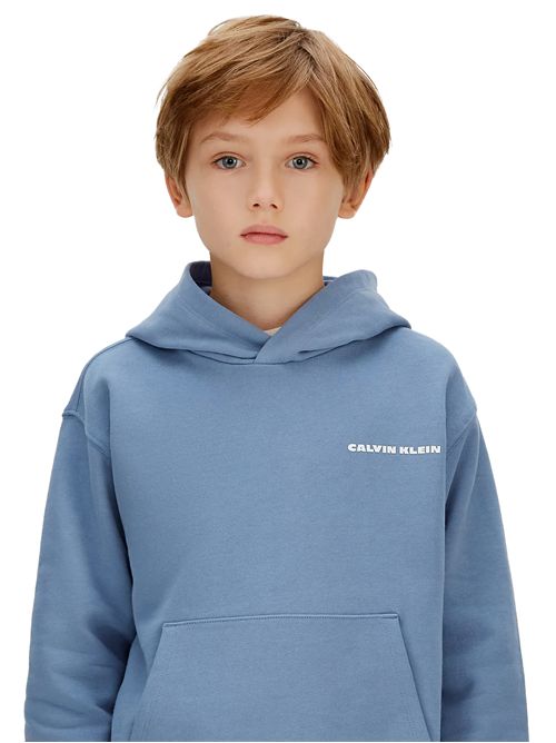 CALVIN KLEIN Felpa con cappuccio e logo stampato sul retro CALVIN KLEIN | CKIB0IB02618TC4I